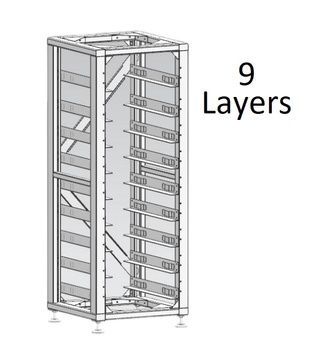 Стійка для акумуляторів Deye HV Rack for BOS-G (9 layers) 00071 фото